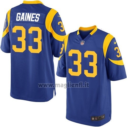Maglia NFL Game Bambino Los Angeles Rams Gaines Blu